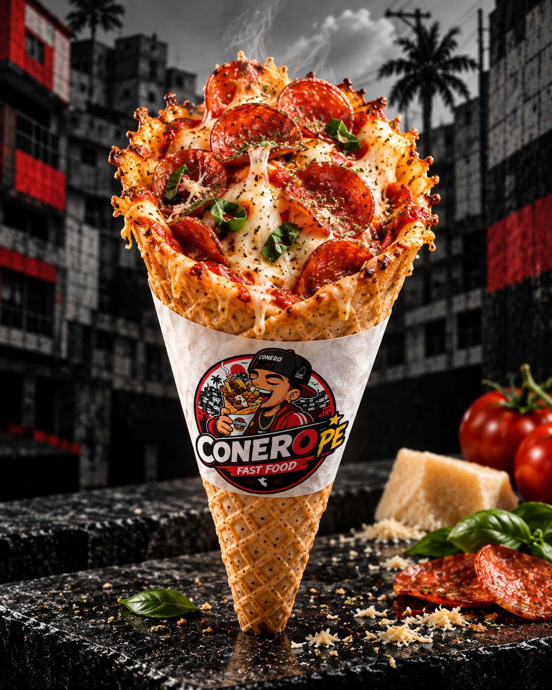 Cono pizza